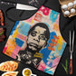 James Baldwin Apron Colorful Graffiti Style Portrait The Fire Next Time Text Bold Civil Rights Tribute - African Pride