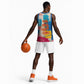 James Baldwin Basketball Jersey Colorful Graffiti Style Portrait The Fire Next Time Text Bold Civil Rights Tribute - African Pride