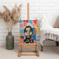 James Baldwin Canvas Wall Art Colorful Graffiti Style Portrait The Fire Next Time Text Bold Civil Rights Tribute - African Pride