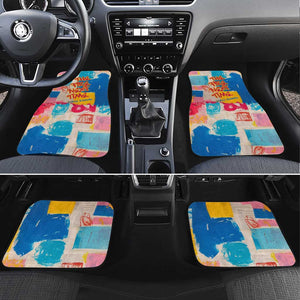 James Baldwin Car Mats Colorful Graffiti Style Portrait The Fire Next Time Text Bold Civil Rights Tribute - African Pride