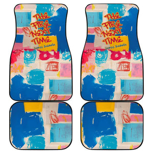 James Baldwin Car Mats Colorful Graffiti Style Portrait The Fire Next Time Text Bold Civil Rights Tribute - African Pride