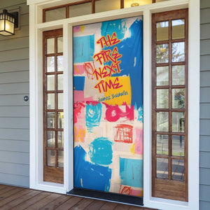 James Baldwin Door Cover Colorful Graffiti Style Portrait The Fire Next Time Text Bold Civil Rights Tribute - African Pride