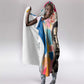 James Baldwin Hooded Blanket Colorful Graffiti Style Portrait The Fire Next Time Text Bold Civil Rights Tribute - African Pride