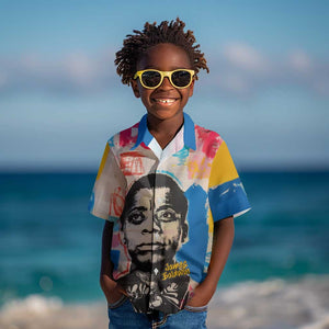 James Baldwin Kid Hawaiian Shirt Colorful Graffiti Style Portrait The Fire Next Time Text Bold Civil Rights Tribute TS04