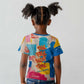 James Baldwin Kid T shirt Colorful Graffiti Style Portrait The Fire Next Time Text Bold Civil Rights Tribute TS04
