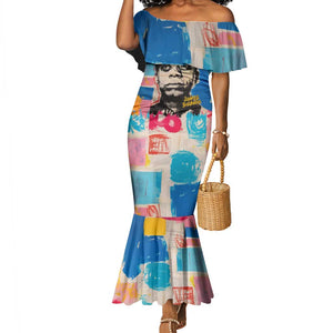 James Baldwin Mermaid Dress Colorful Graffiti Style Portrait The Fire Next Time Text Bold Civil Rights Tribute TS04