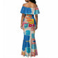 James Baldwin Mermaid Dress Colorful Graffiti Style Portrait The Fire Next Time Text Bold Civil Rights Tribute TS04