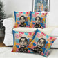 James Baldwin Pillow Cover Colorful Graffiti Style Portrait The Fire Next Time Text Bold Civil Rights Tribute - African Pride