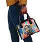 James Baldwin Shoulder Handbag Colorful Graffiti Style Portrait The Fire Next Time Text Bold Civil Rights Tribute - African Pride