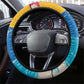 James Baldwin Steering Wheel Cover Colorful Graffiti Style Portrait The Fire Next Time Text Bold Civil Rights Tribute - African Pride