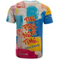 James Baldwin T shirt Colorful Graffiti Style Portrait The Fire Next Time Text Bold Civil Rights Tribute TS04