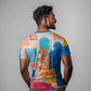 James Baldwin T shirt Colorful Graffiti Style Portrait The Fire Next Time Text Bold Civil Rights Tribute TS04