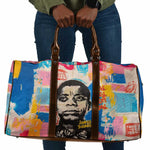 James Baldwin Travel Bag Colorful Graffiti Style Portrait The Fire Next Time Text Bold Civil Rights Tribute - African Pride