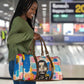James Baldwin Travel Bag Colorful Graffiti Style Portrait The Fire Next Time Text Bold Civil Rights Tribute - African Pride