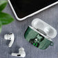 James Baldwin AirPods Case Green Handwritten Script Design Smiling Portrait Civil Rights and Literature - African Pride