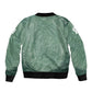 James Baldwin Bomber Jacket Green Handwritten Script Design Smiling Portrait Civil Rights and Literature - African Pride