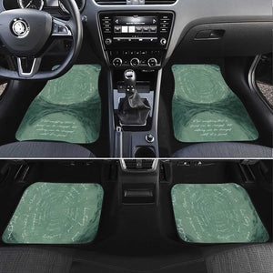 James Baldwin Car Mats Green Handwritten Script Design Smiling Portrait Civil Rights and Literature - African Pride