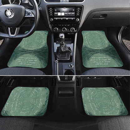James Baldwin Car Mats Green Handwritten Script Design Smiling Portrait Civil Rights and Literature - African Pride