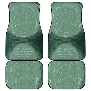James Baldwin Car Mats Green Handwritten Script Design Smiling Portrait Civil Rights and Literature - African Pride