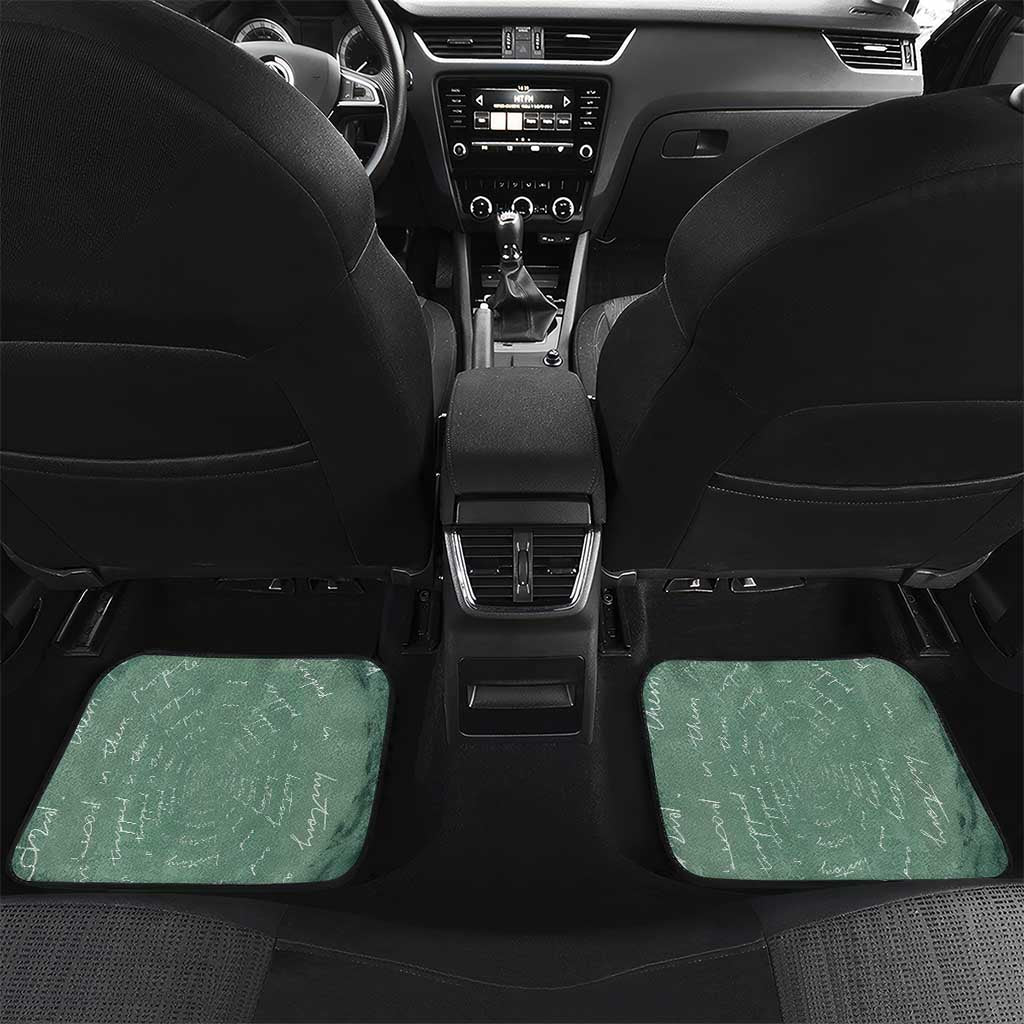 James Baldwin Car Mats Green Handwritten Script Design Smiling Portrait Civil Rights and Literature - African Pride