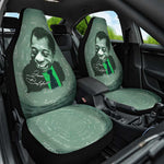 James Baldwin Car Seat Cover Green Handwritten Script Design Smiling Portrait Civil Rights and Literature - African Pride
