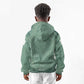 James Baldwin Kid Hoodie Green Handwritten Script Design Smiling Portrait Civil Rights and Literature - African Pride