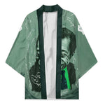 James Baldwin Kimono Green Handwritten Script Design Smiling Portrait Civil Rights and Literature - African Pride
