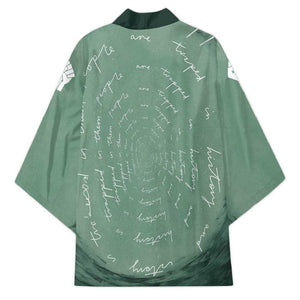 James Baldwin Kimono Green Handwritten Script Design Smiling Portrait Civil Rights and Literature - African Pride