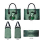 James Baldwin Leather Bag Green Handwritten Script Design Smiling Portrait Civil Rights and Literature - African Pride