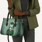 James Baldwin Leather Bag Green Handwritten Script Design Smiling Portrait Civil Rights and Literature - African Pride