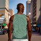 James Baldwin Men Tank Top Green Handwritten Script Design Smiling Portrait Civil Rights and Literature - African Pride