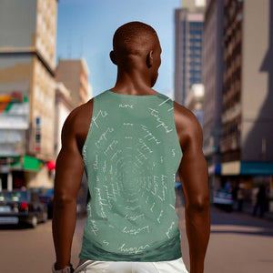James Baldwin Men Tank Top Green Handwritten Script Design Smiling Portrait Civil Rights and Literature - African Pride
