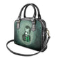 James Baldwin Shoulder Handbag Green Handwritten Script Design Smiling Portrait Civil Rights and Literature - African Pride