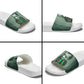 James Baldwin Slide Sandals Green Handwritten Script Design Smiling Portrait Civil Rights and Literature - African Pride