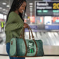 James Baldwin Travel Bag Green Handwritten Script Design Smiling Portrait Civil Rights and Literature - African Pride