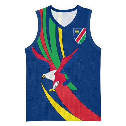 African Fish Eagle Namibia Basketball Jersey Gemsbok Supporters Style TS04