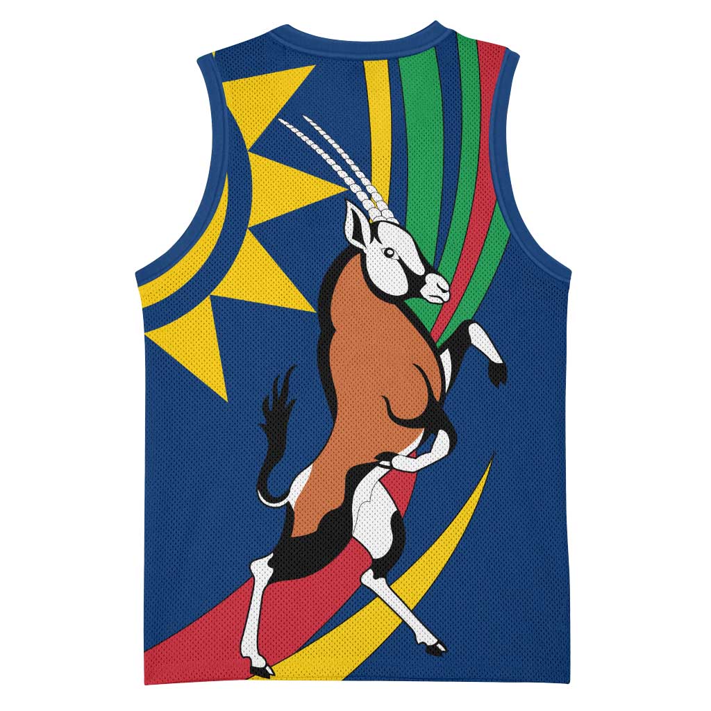 African Fish Eagle Namibia Basketball Jersey Gemsbok Supporters Style TS04