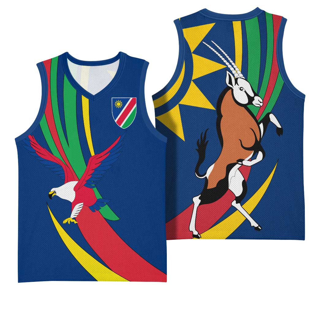 African Fish Eagle Namibia Basketball Jersey Gemsbok Supporters Style TS04