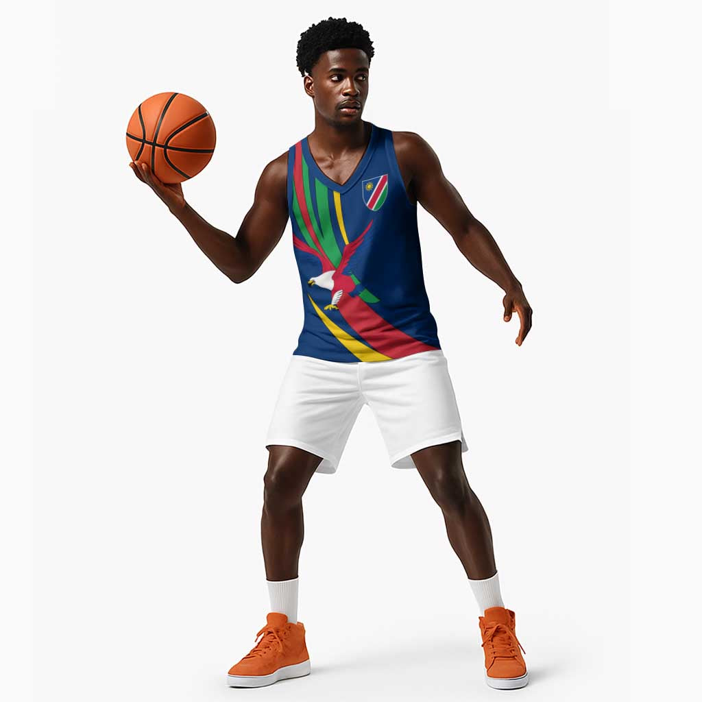 African Fish Eagle Namibia Basketball Jersey Gemsbok Supporters Style TS04
