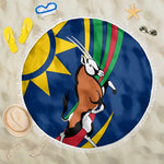 African Fish Eagle Namibia Beach Blanket Gemsbok Supporters Style