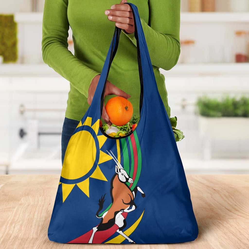 African Fish Eagle Namibia Grocery Bag Gemsbok Supporters Style