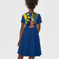 African Fish Eagle Namibia Kid Short Sleeve Dress Gemsbok Supporters Style