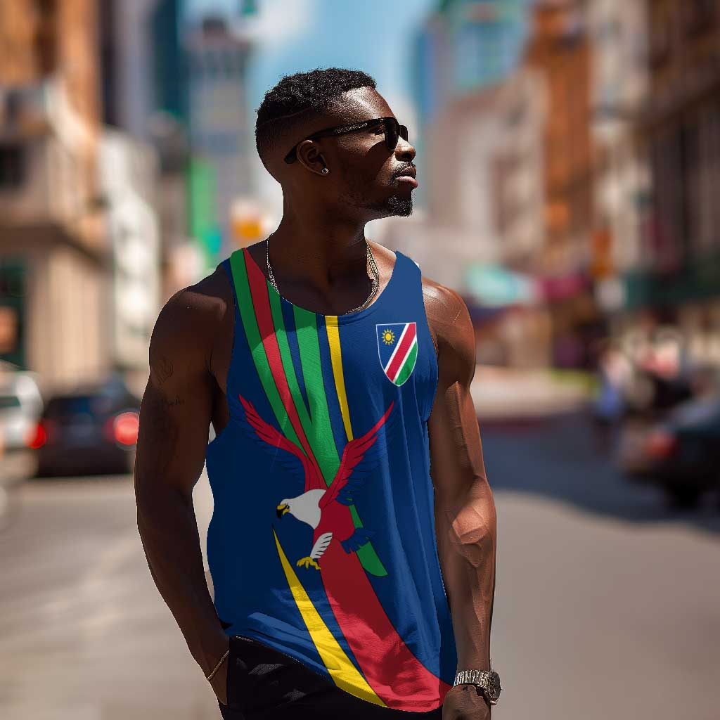 African Fish Eagle Namibia Men Tank Top Gemsbok Supporters Style