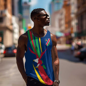 African Fish Eagle Namibia Men Tank Top Gemsbok Supporters Style