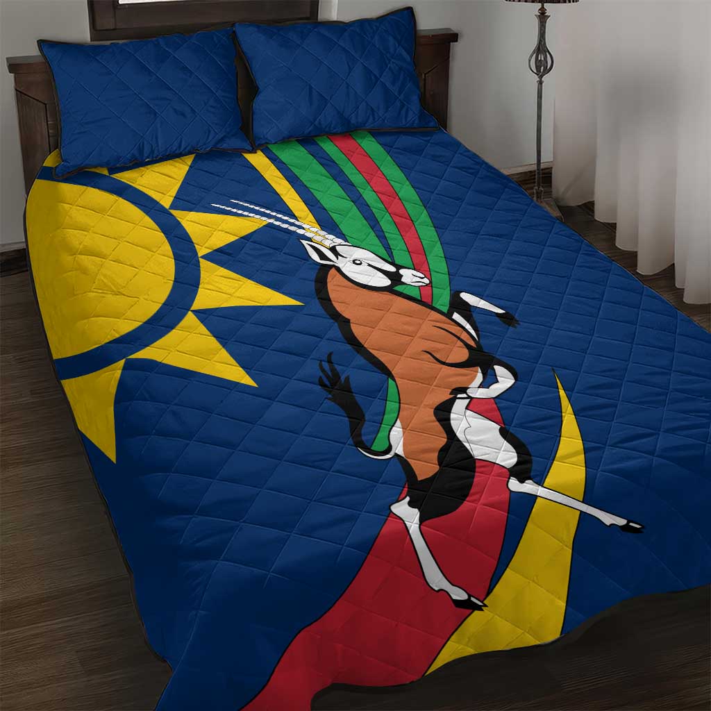 African Fish Eagle Namibia Quilt Bed Set Gemsbok Supporters Style