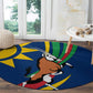 African Fish Eagle Namibia Round Carpet Gemsbok Supporters Style