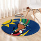 African Fish Eagle Namibia Round Carpet Gemsbok Supporters Style