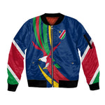 African Fish Eagle Namibia Sleeve Zip Bomber Jacket Gemsbok Supporters Style