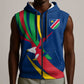 African Fish Eagle Namibia Sleeveless Zip Hoodie Gemsbok Supporters Style - African Pride