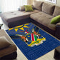 Namibia Yellow Sun Area Rug Sporty Style with Traditional Patterns